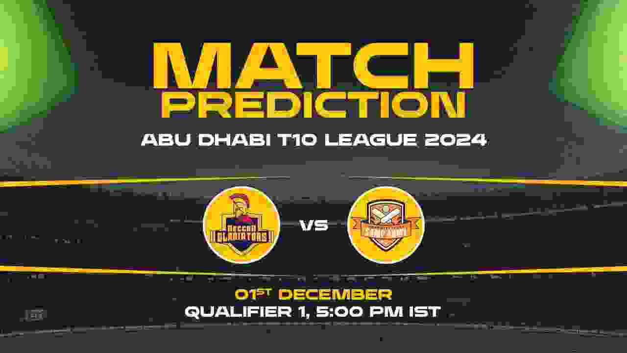 Abu Dhabi T10: MSA vs DG Today Match Prediction
