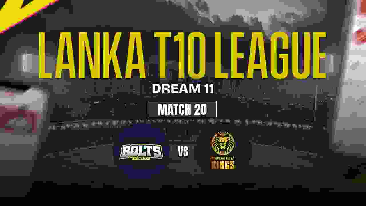 KB vs NEK Dream11 Prediction, Kandy Bolts vs Nuwara Eliya Kings, 20th Match