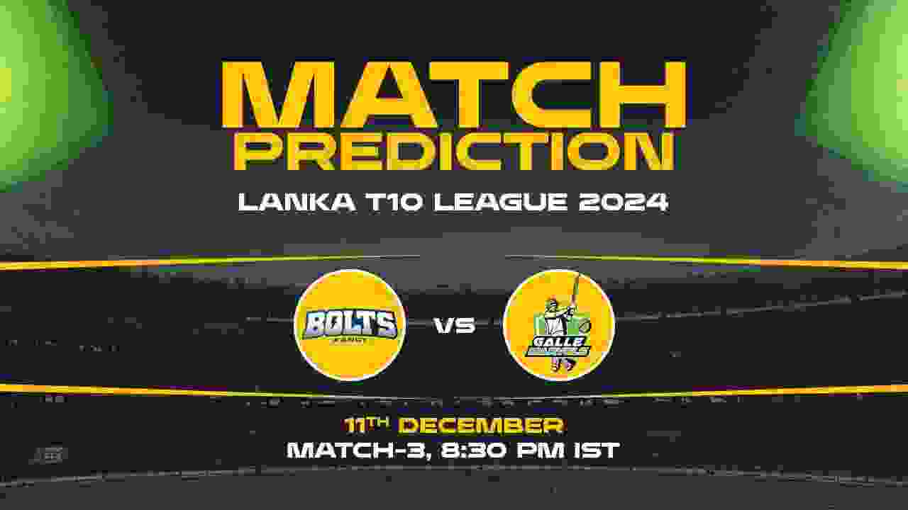 Lanka Super League T10: 3rd Match, KB vs GM, Match Prediction - Who Will Win Today?