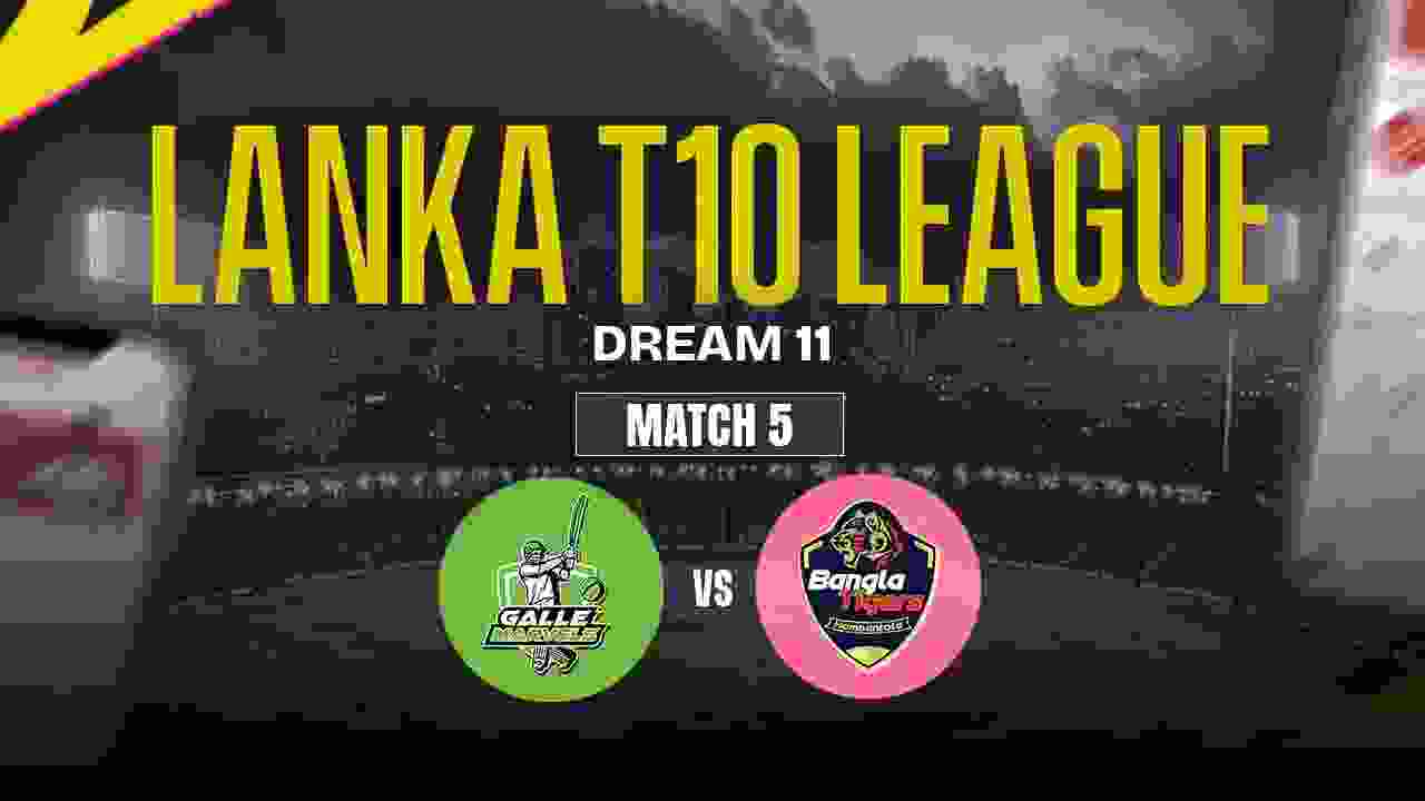 GM vs HBT Dream11 Prediction, Galle Marvels vs Hambantota Bangla Tigers, 5th Match