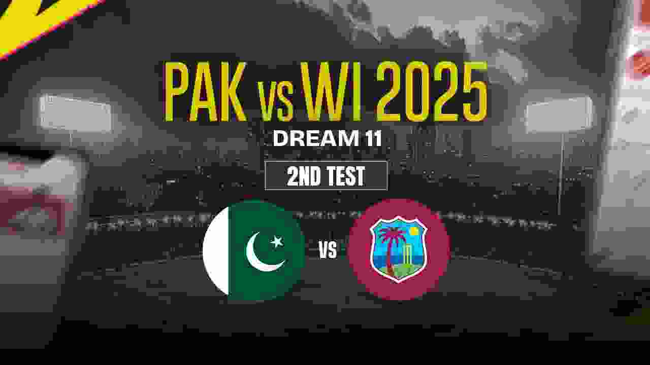 PAK vs WI Dream11 Prediction, Pakistan vs West Indies, 2nd Test