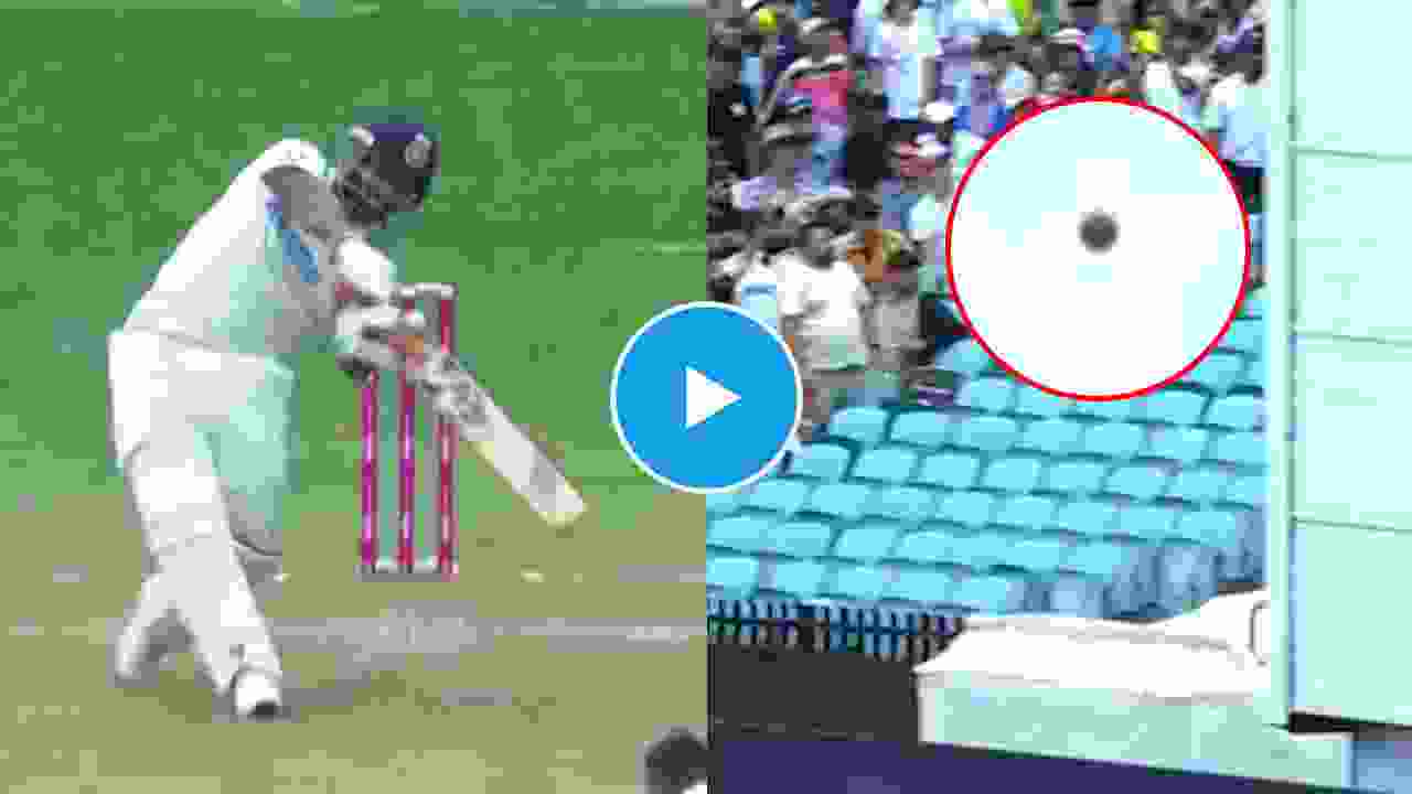WATCH: Pant’s Massive Six Forces Ground Staff to Use Ladder; Video Goes Viral
