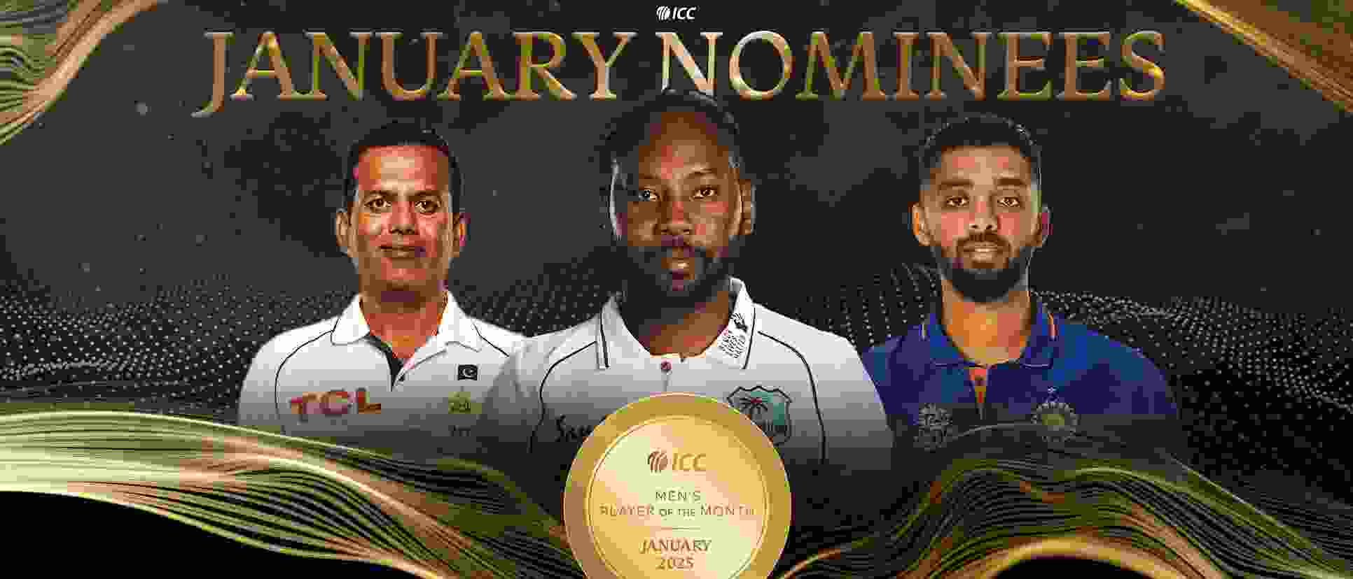 ICC Men's Player of the Month nominees for January 2025