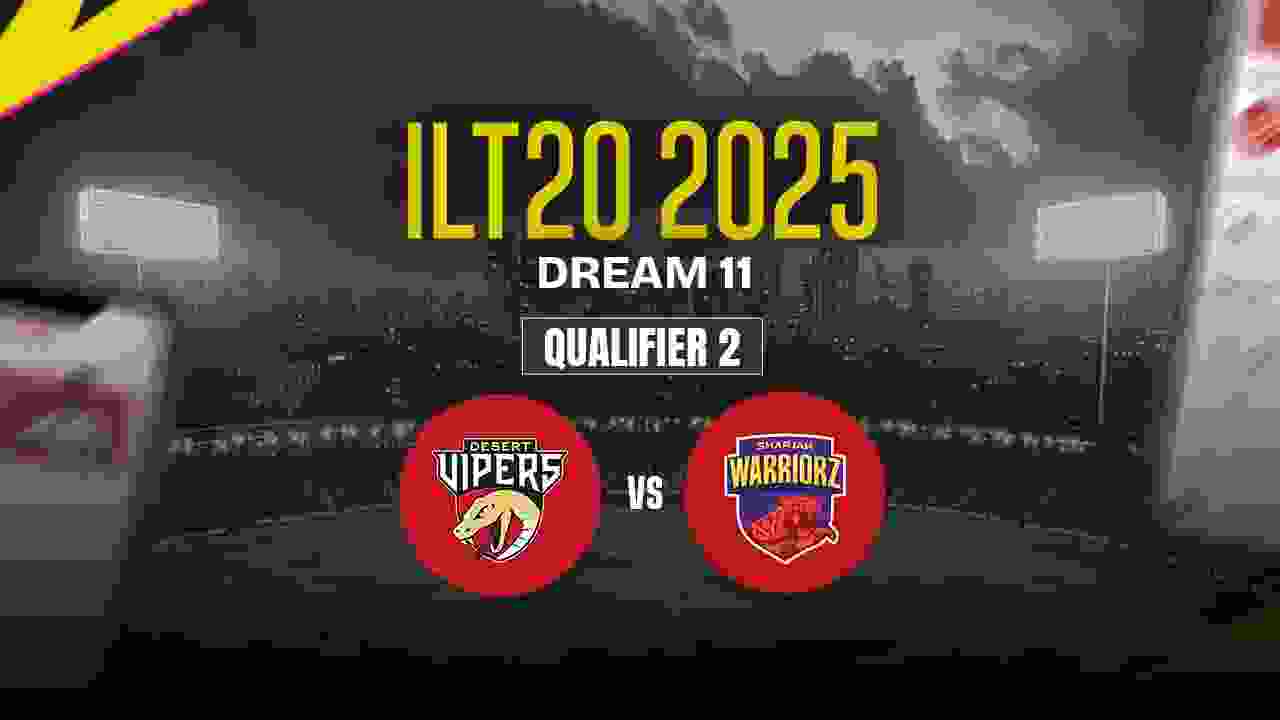 DV vs SW Dream11 Prediction, Desert Vipers vs Sharjah Warriors, Qualifier-2 Match