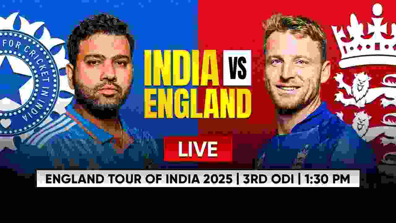 India vs England 3rd ODI Live Cricket Score