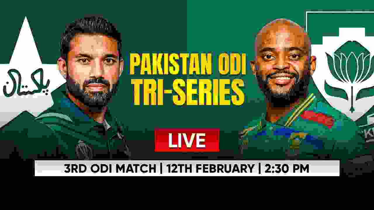 Pakistan vs South Africa Live Streaming Tri Series 3rd ODI Live Scores