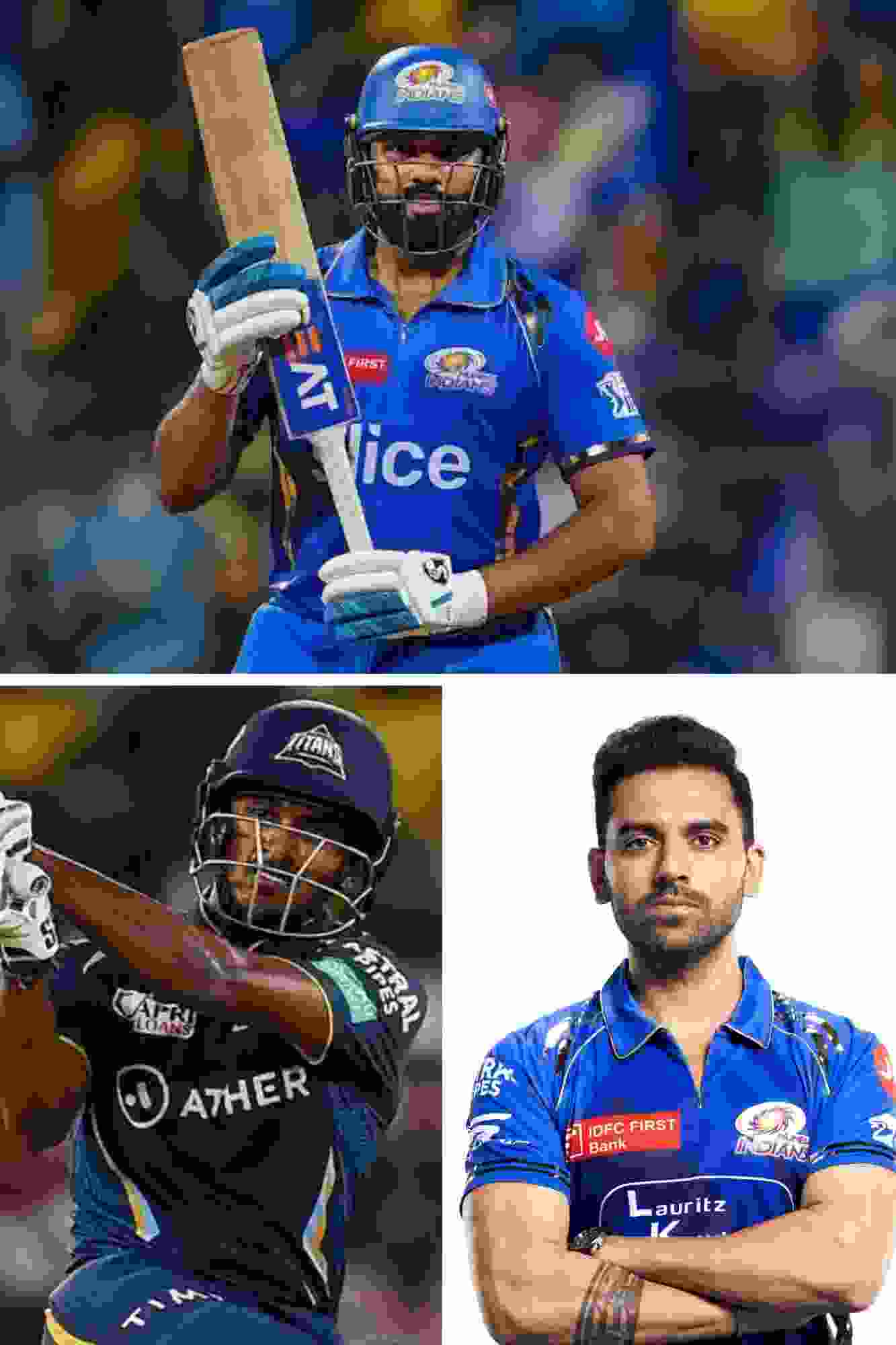 Rohit Sharma, Sai Sudharshan, Deepak Chahar