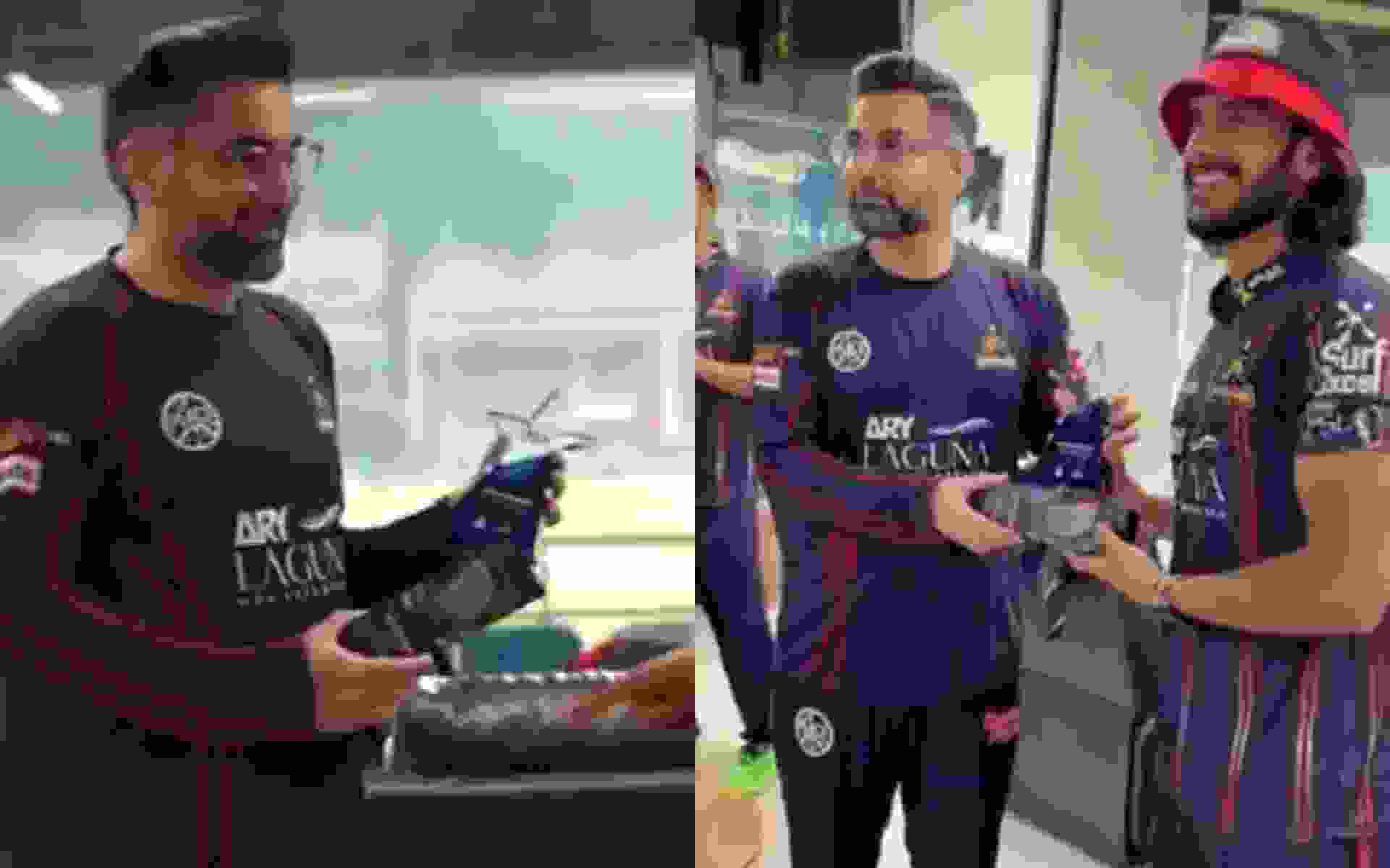 Hasan Ali gets hair trimmer