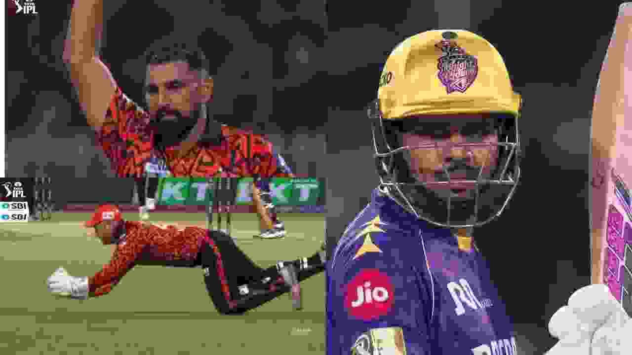 Sunil Narine was dismissed for 7 as Mohammed Shami’s perfect yorker and Heinrich Klaasen’s sharp catch.