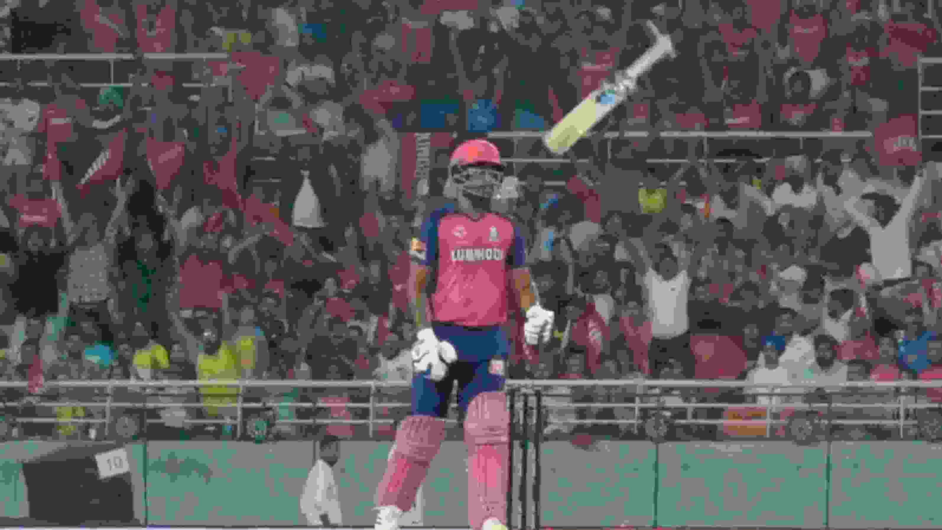  Sanju Samson throws bat