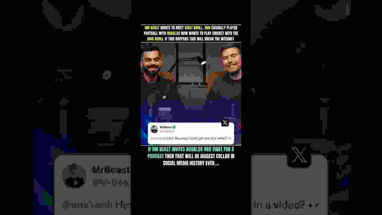 Mr Beast calls out Virat Kohli!