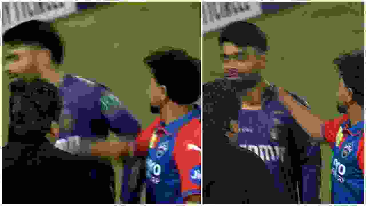 Kuldeep Yadav slaps Rinku Singh
