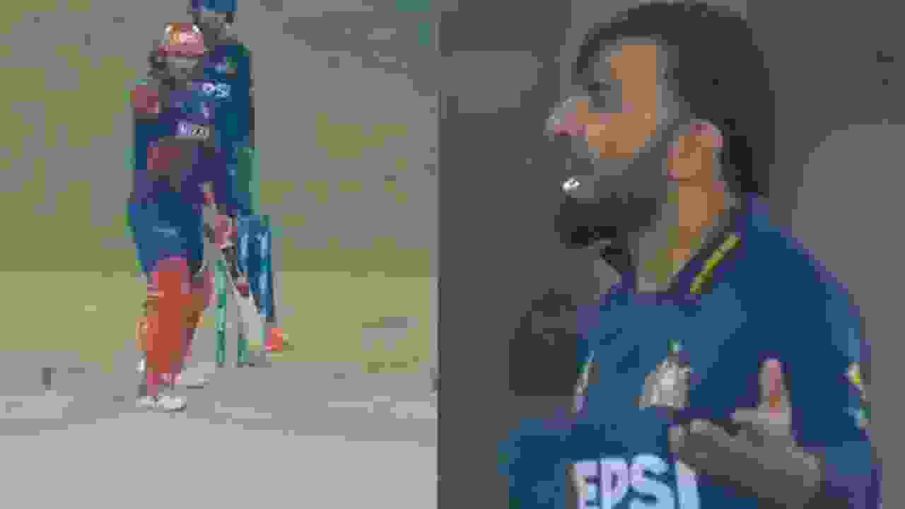 Colin Munro and Iftikhar Ahmed fight in PSL 10