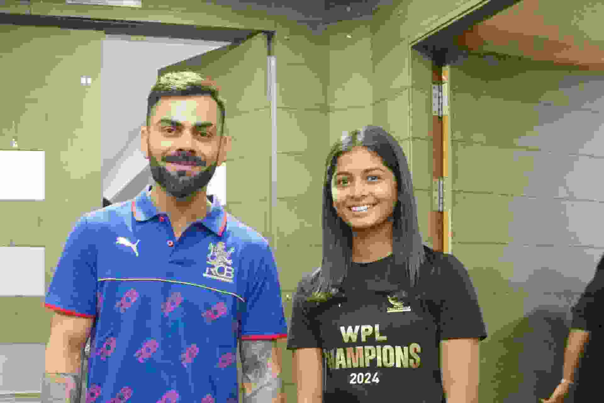 Shreyanka Patil and Virat Kohli