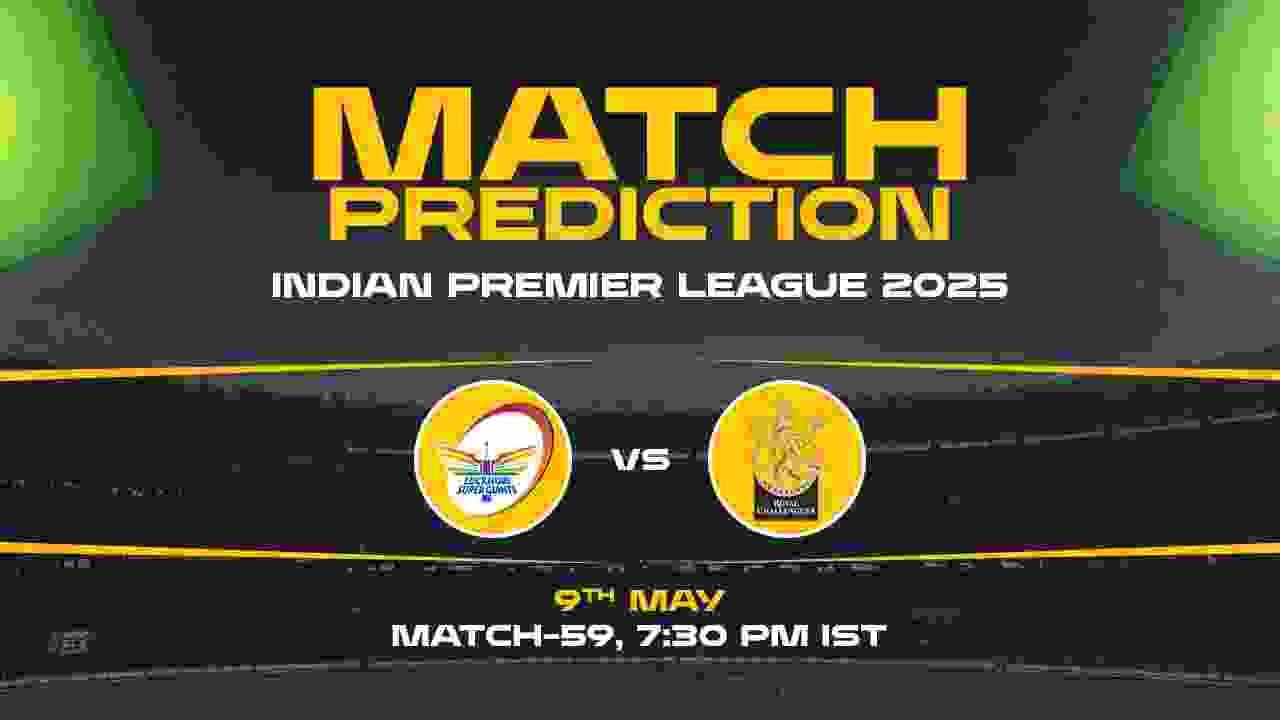 IPL 2025: LSG vs RCB Prediction– Match 59