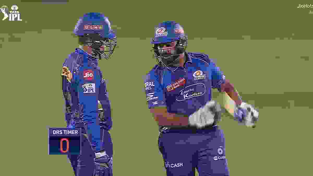 Rohit Sharma take DRS after timer run out 
