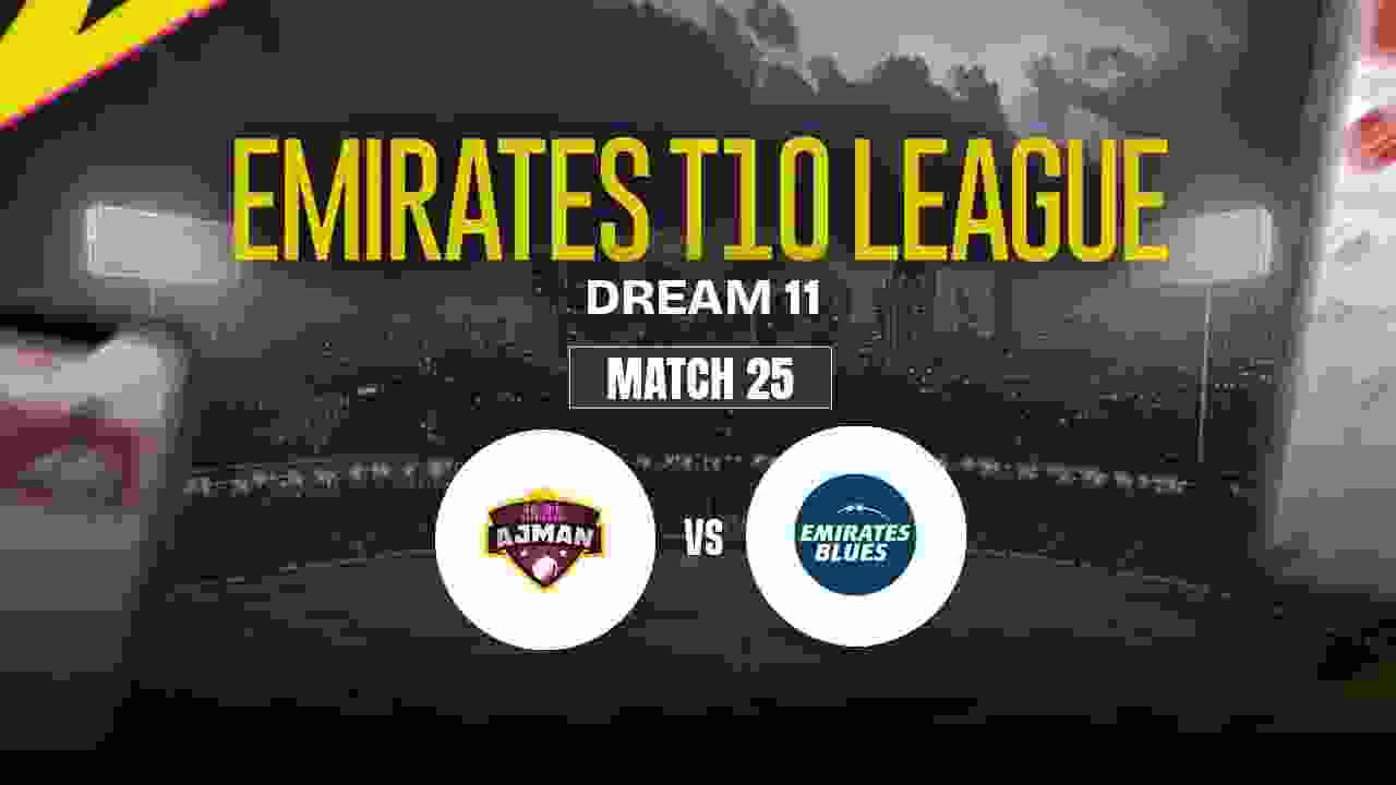 AJM vs EMB Dream11 Prediction, Ajman vs Emirates Blues