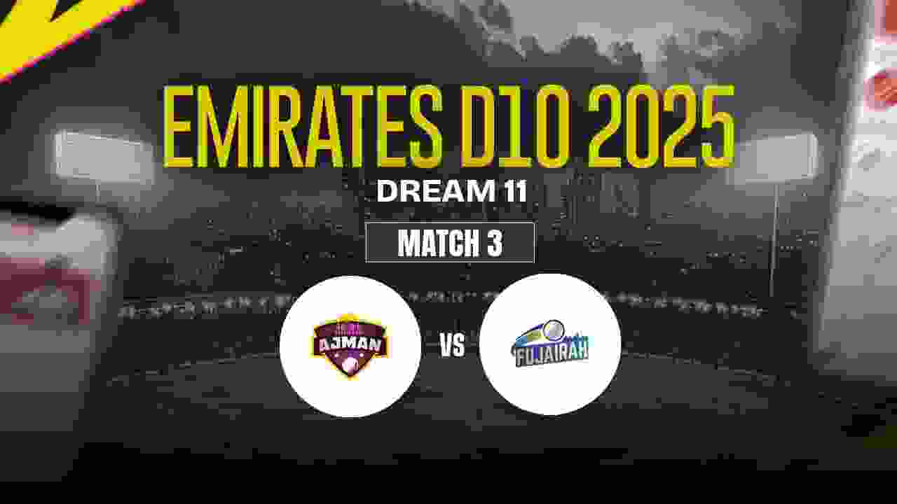 AJM vs FUJ Dream11 Prediction, Ajman vs Fujairah
