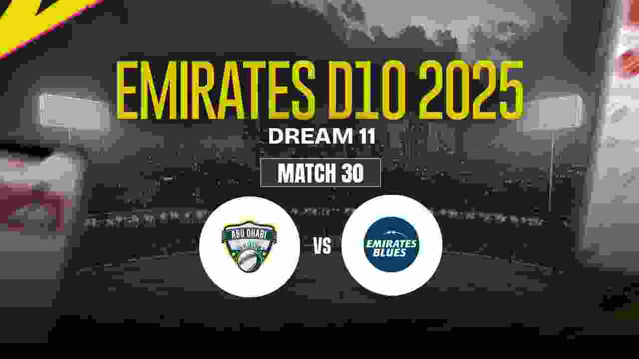 ABD vs EMB Dream11 Prediction, Abu Dhabi vs Emirates Blues
