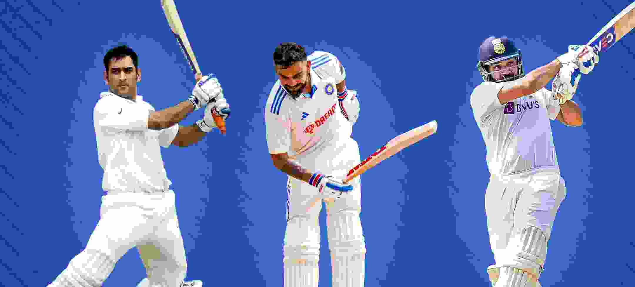 Dhoni, Kohli & Rohit