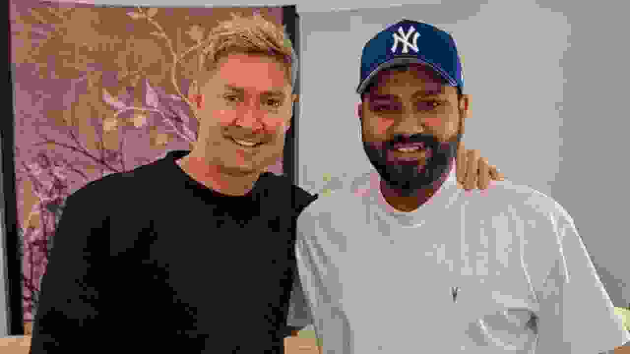 Michael Clarke and Rohit Sharma .webp
