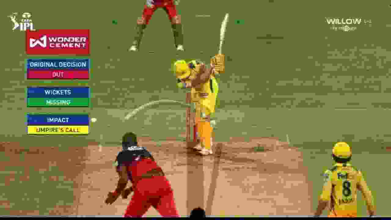 RCB vs CSK DRS Controversy