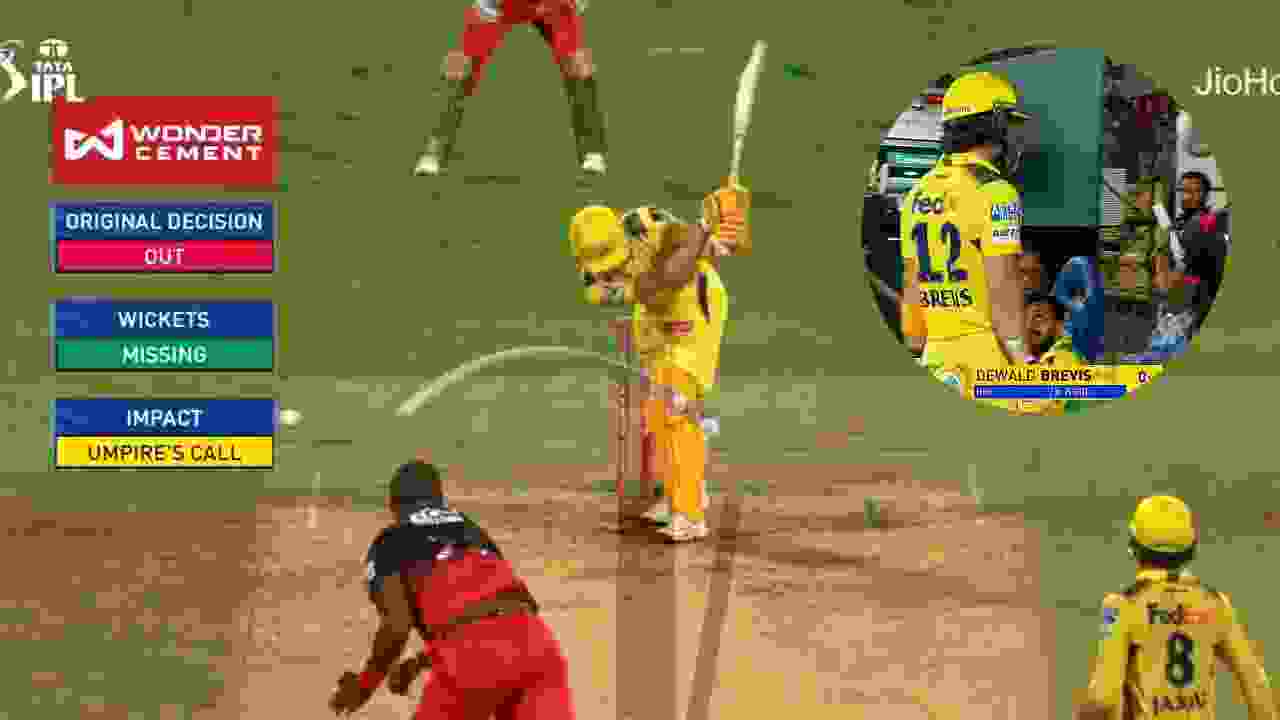 Dewald Brevis after umpiring blunder