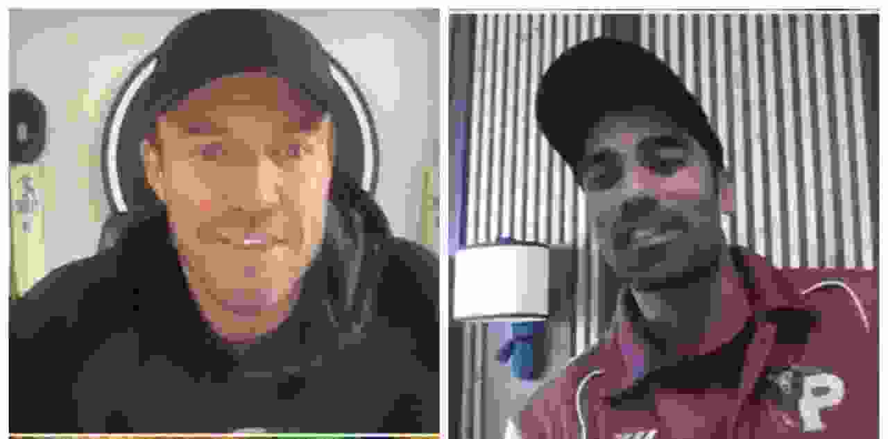 Shashank Singh and AB de Villiers 