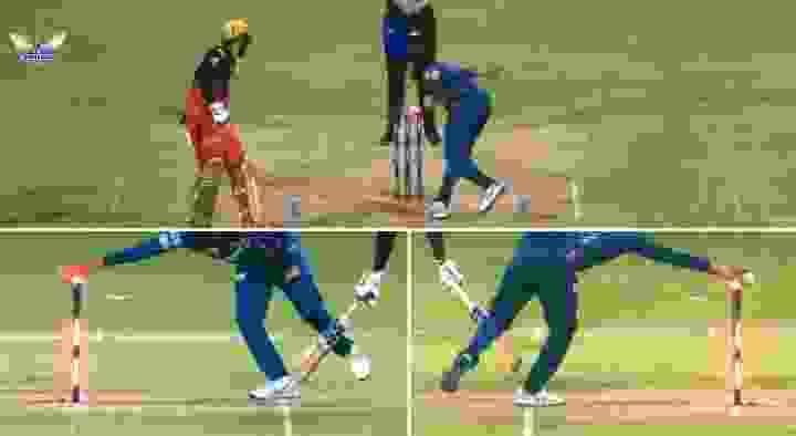 Digvesh Rathi attempts Mankad run-out on Jitesh Sharma