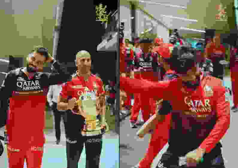 Virat Kohli and Rajat Patidar's dance celebration 