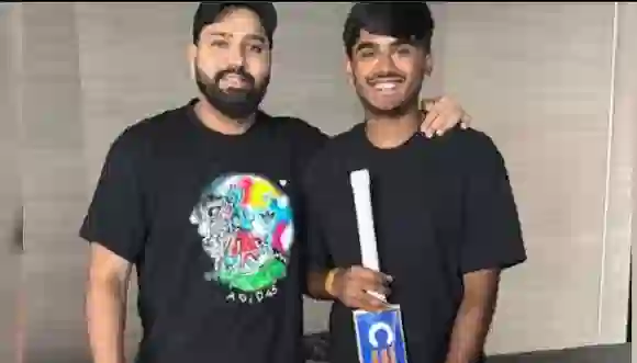 Rohit Sharma and Ayush Mhatre