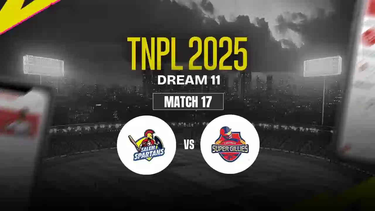 SS vs CSG Dream11 Prediction, Salem Spartans vs Chepauk Super Gillies