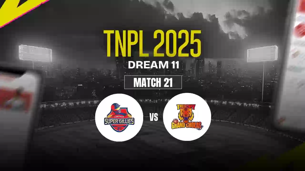 CSG vs TRC Dream11 Prediction, Chepauk Super Gillies vs Trichy Grand Cholas