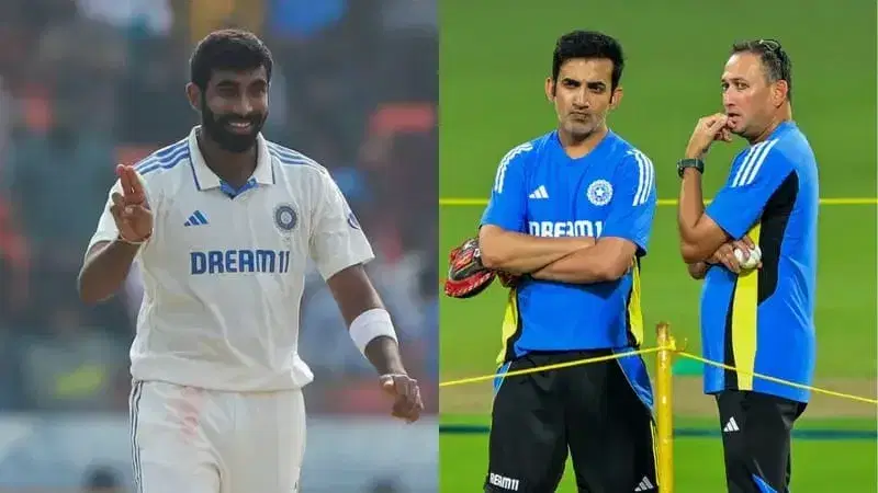 Jasprit Bumrah and Gautam Gambhir 