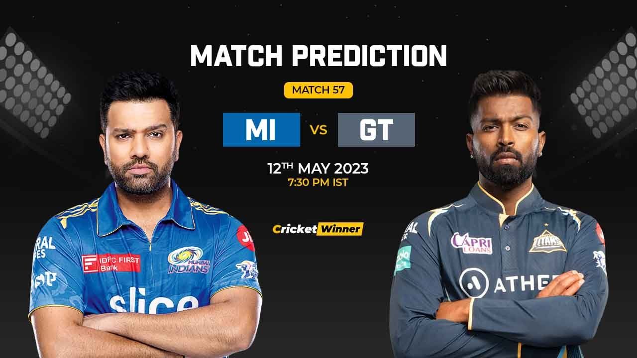MI vs GT Match Prediction- Who Will Win Today’s IPL Match Between Mumbai Indians and Gujarat Titans, IPL 2023, Match 57
