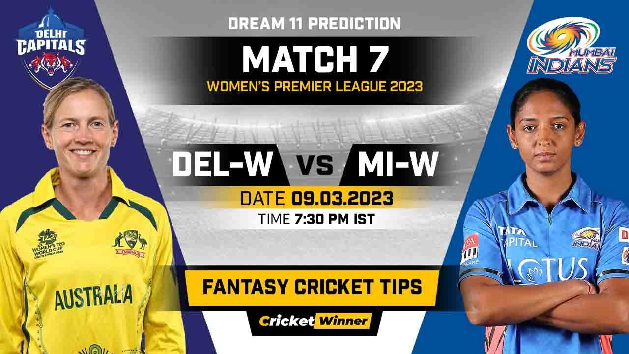 DC-W vs MI-W Dream11 Prediction, Fantasy Cricket Tips, Probable Playing XI, Pitch Report & Injury Updates For 07th Match