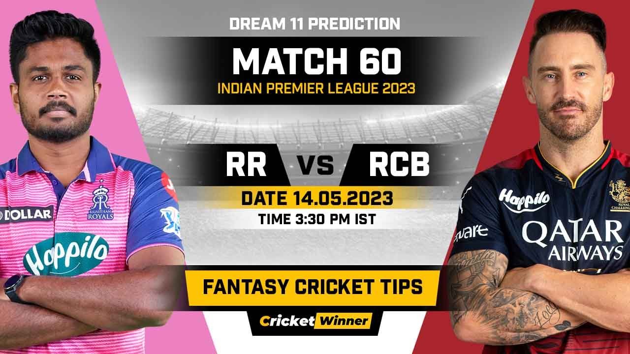 RR vs RCB Dream11 Prediction, Fantasy Cricket Tips, Probable Playing XI, Pitch Report & Injury Updates For 60th Match