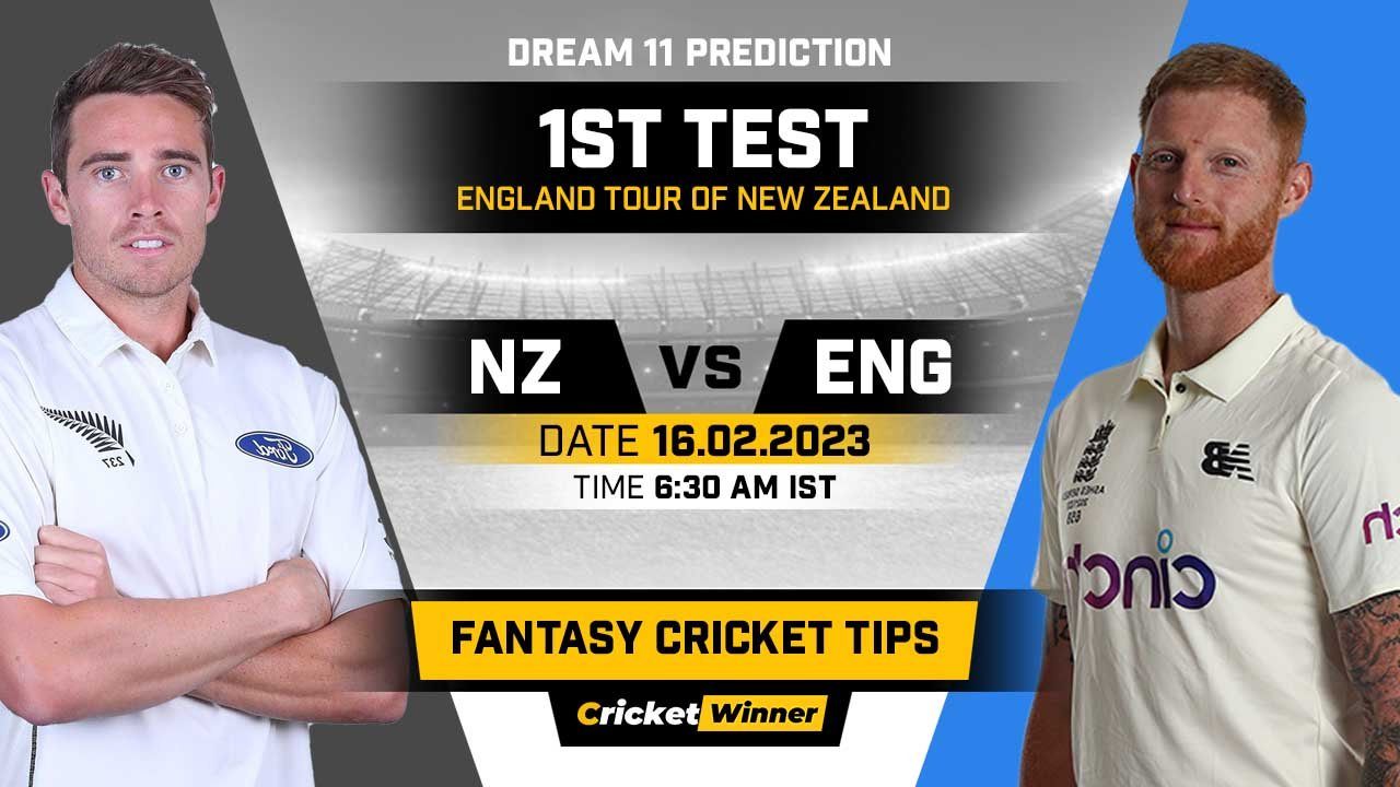 NZ vs ENG Dream11 Prediction, Fantasy Cricket Tips, Probable Playing XI, Pitch Report & Injury Updates For 1st Test