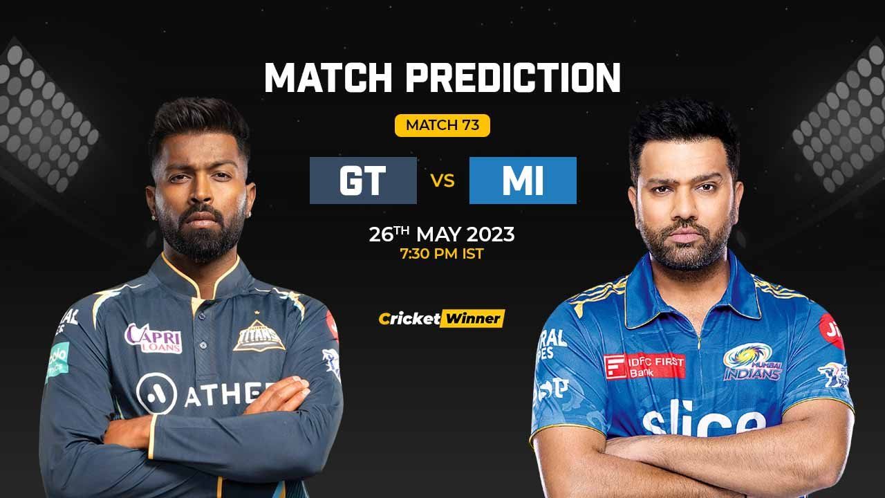 GT vs MI Match Prediction- Who Will Win Today’s IPL Match Between Gujarat Titans and Mumbai Indians, IPL 2023, Qualifier 2