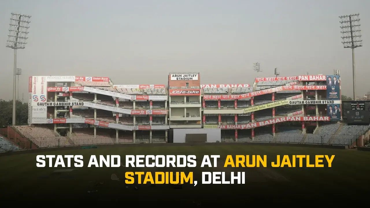 Stats and Records at Arun Jaitley Stadium, Delhi - Cricket Winner