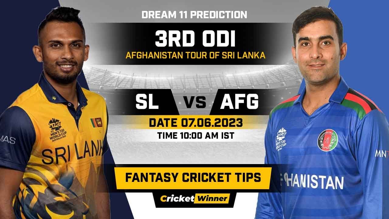 SL vs AFG Dream11 Prediction, Fantasy Cricket Tips, Probable Playing XI, Pitch Report & Injury Updates For 3rd ODI