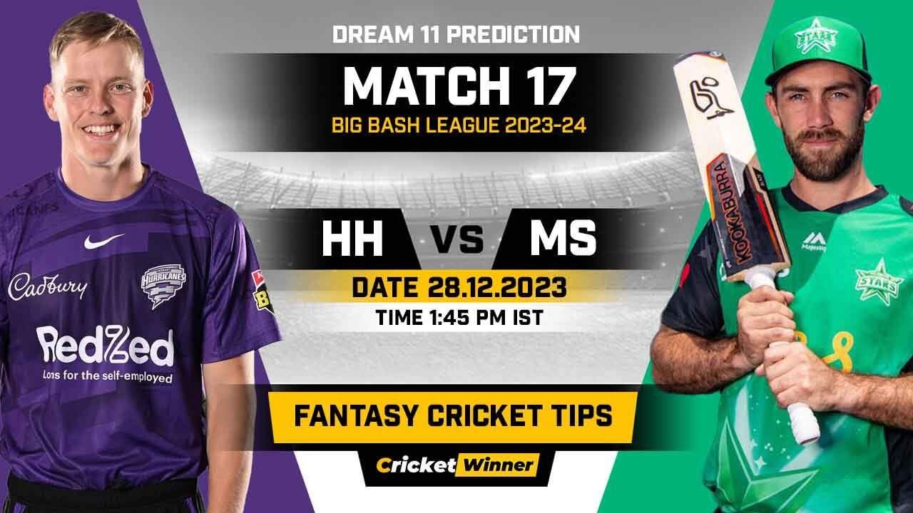 HUR vs STA Dream11 Prediction, Fantasy Cricket Tips, Probable Playing XI, Pitch Report & Injury Updates For 17th Match