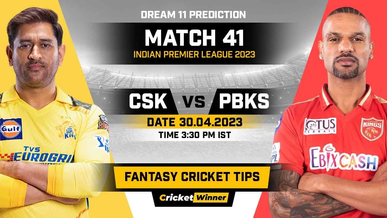 CSK vs PBKS Dream11 Prediction, Fantasy Cricket Tips, Probable Playing XI, Pitch Report & Injury Updates For 41th Match