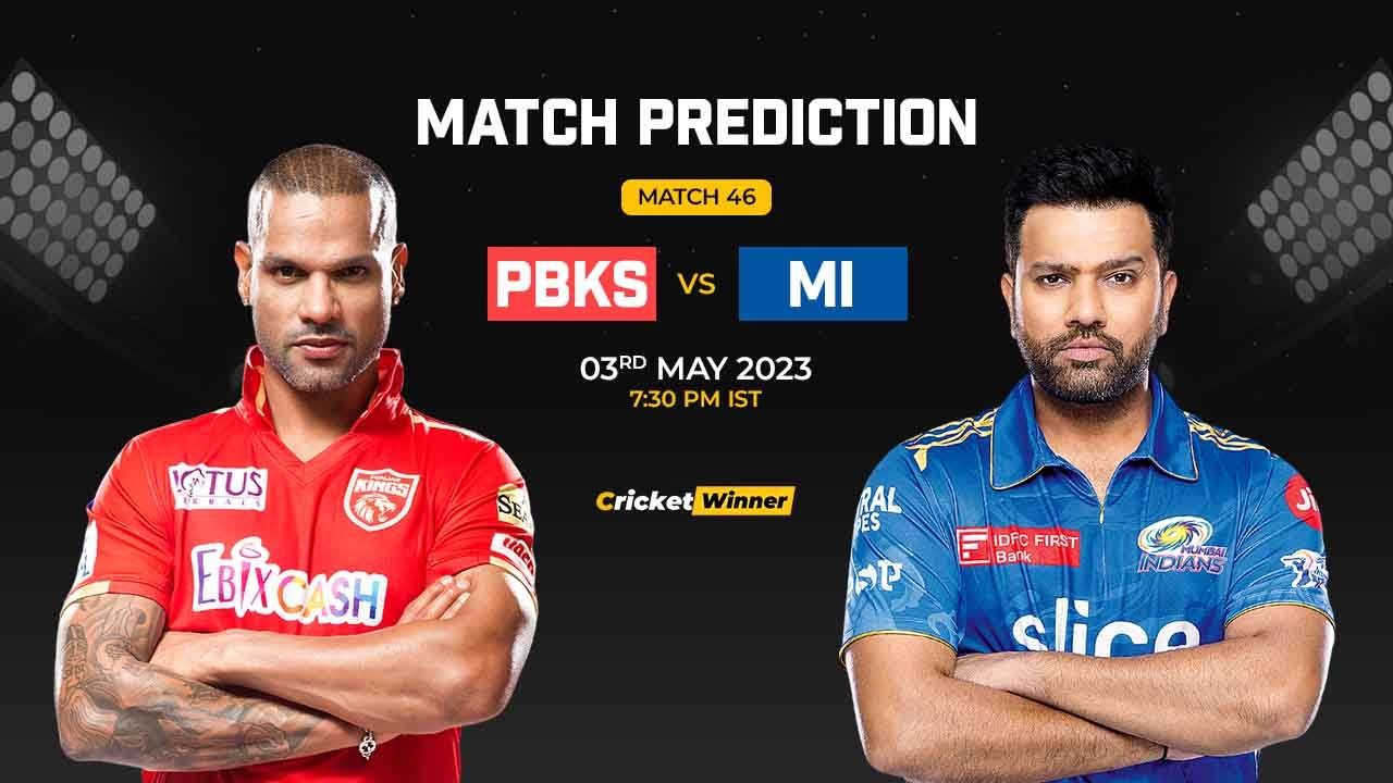 PBKS vs MI Match Prediction- Who Will Win Today’s IPL Match Between Punjab Kings and Mumbai Indians, IPL 2023, Match 46