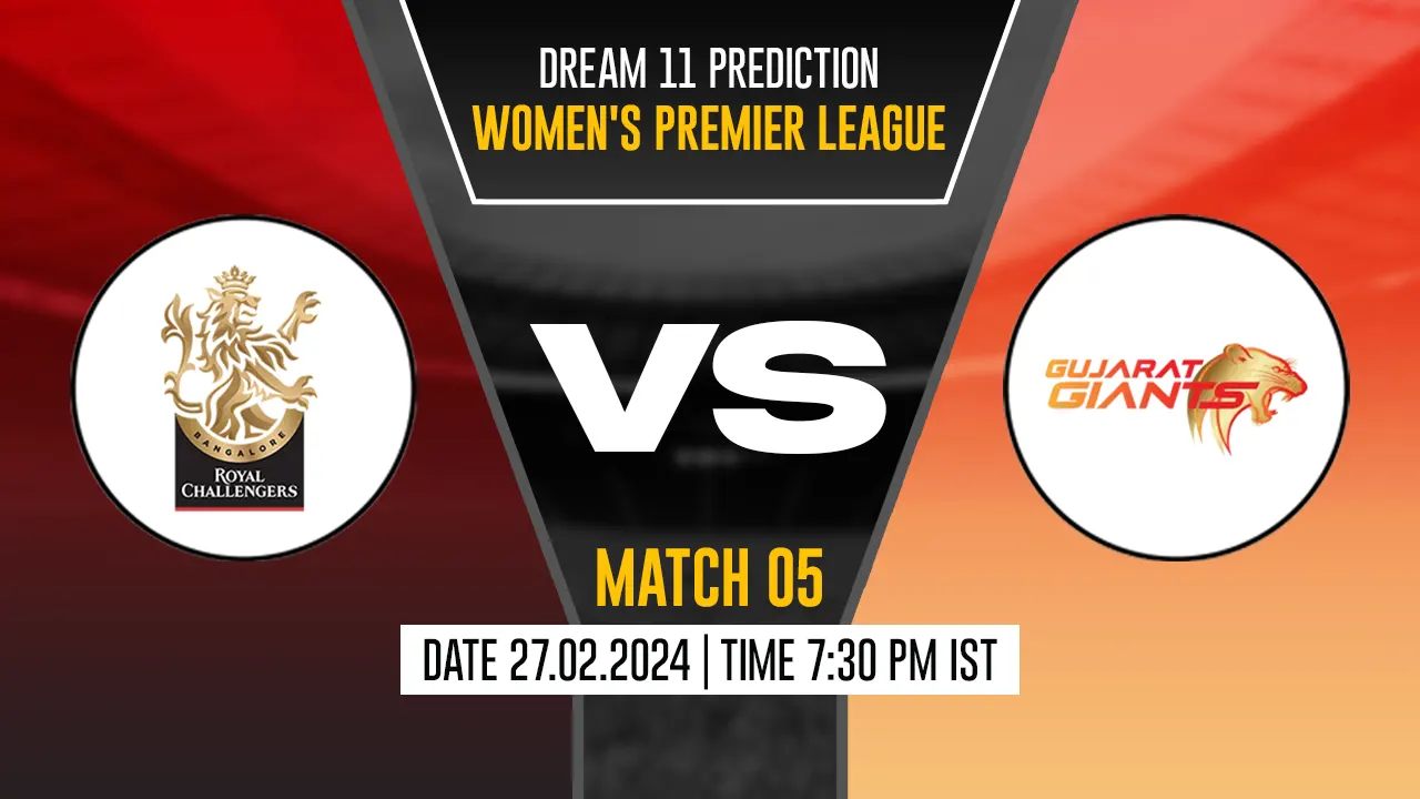 RCB-W vs GUJ-W Dream11 Prediction, Fantasy Cricket Tips, Probable Playing XI, Pitch Report & Injury Updates For 05th Match