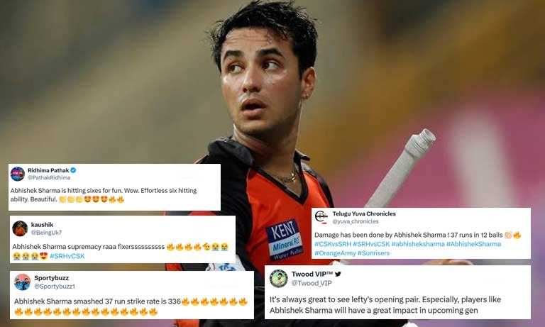 Abhishek Sharma's quickfire 37 off 12 Balls sets the internet on fire