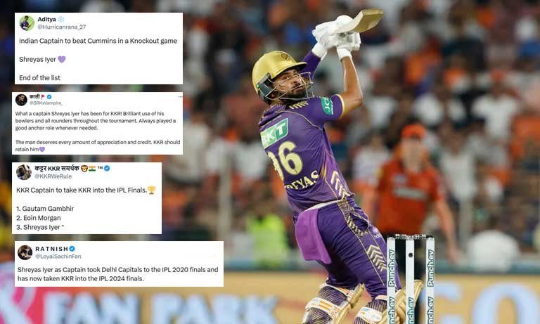 Shreyas Iyer takes KKR to IPL 2024 final; Fans can't stop praising
