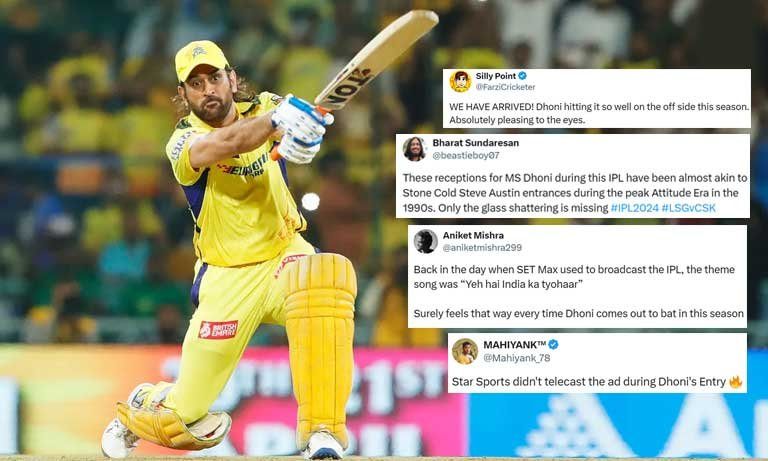 IPL 2024: Fans go crazy after MS Dhoni's storm against LSG