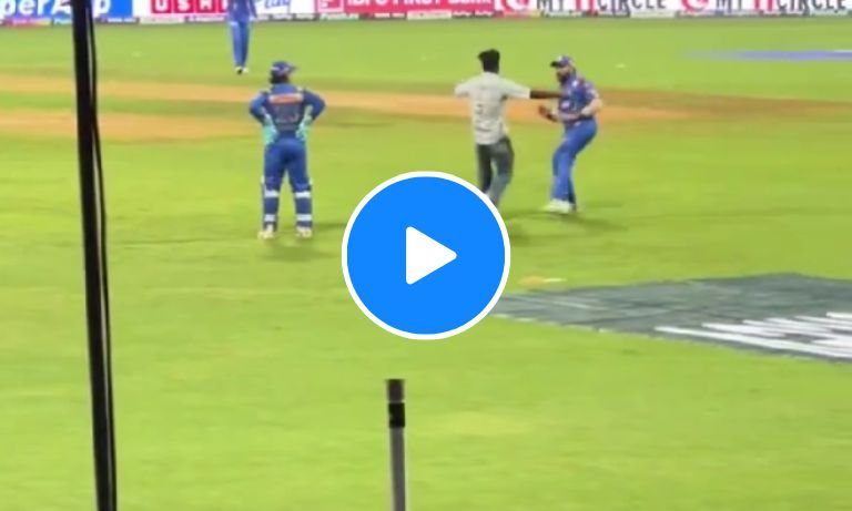 MI vs RR: Fan scares Rohit Sharma, check viral video