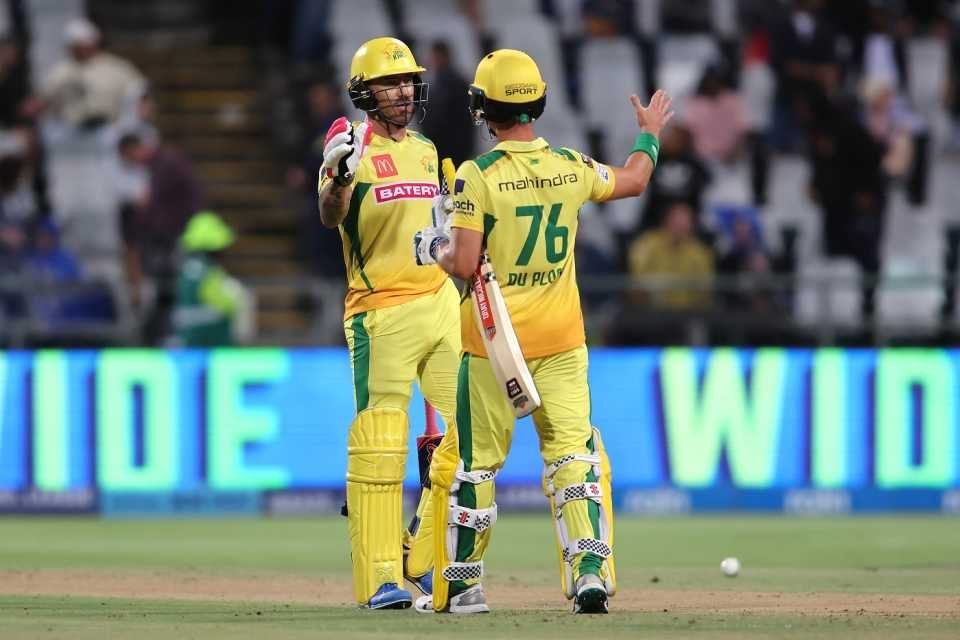 SA20 2024: Faf Du Plessis Guides JSK to 10-Wicket Win in Rain-Affected Game